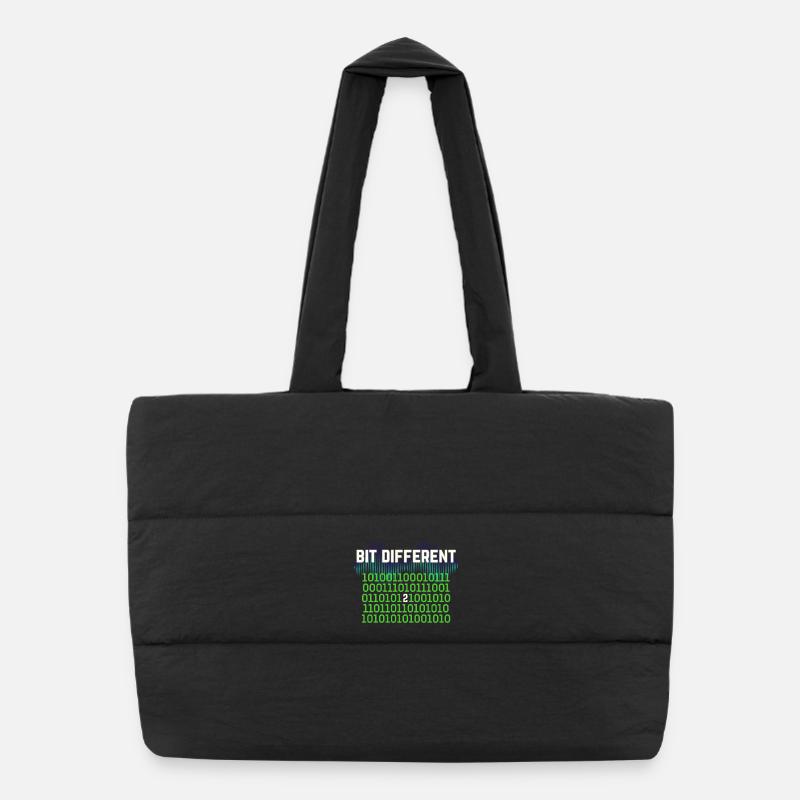 Etwas Anders – Nerdy Binary Error Design Puffer-Einkaufstasche