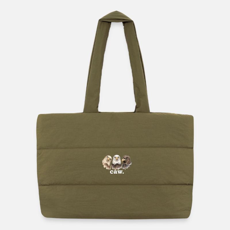 croasse drôle d’aigle amoureuse croasse drôle Sac shopping matelassé