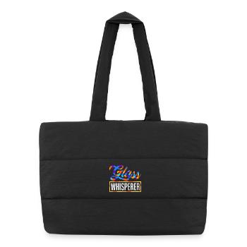 Stained Glass Art Stained Glass Artist - Puffer Shopping Bag - black - Front