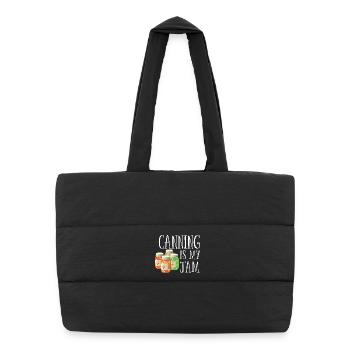 La mise en conserve, c’est mon truc - Sac shopping matelassé - noir - Devant