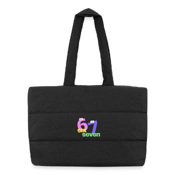 Six Seven Trend - Puffer Shopping Bag - black - Front
