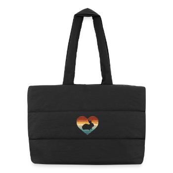 Rabbit - Puffer Shopping Bag - black - Front