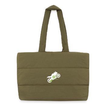  Elektrisches Motorrad Design - Puffer-Einkaufstasche - safari Green - Vorne