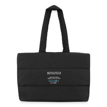 Génie civil Formation Ingénieur civil - Sac shopping matelassé - noir - Devant