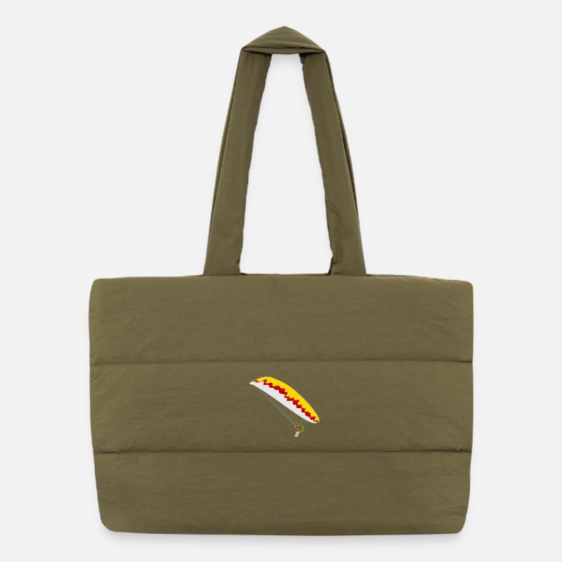 Bunter Gleitschirm Puffer-Einkaufstasche