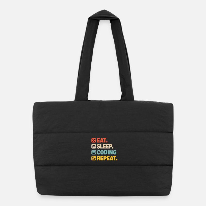 L’humour de la vie du programmeur pour les programmeurs Sac shopping matelassé