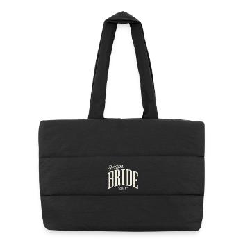 Team Bride Hen Party 2026 Bachelorette Party Women - Puffer Shopping Bag - black - Front