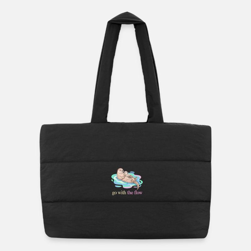 Go With the Flow Otter Duo Puffer Shopping Bag