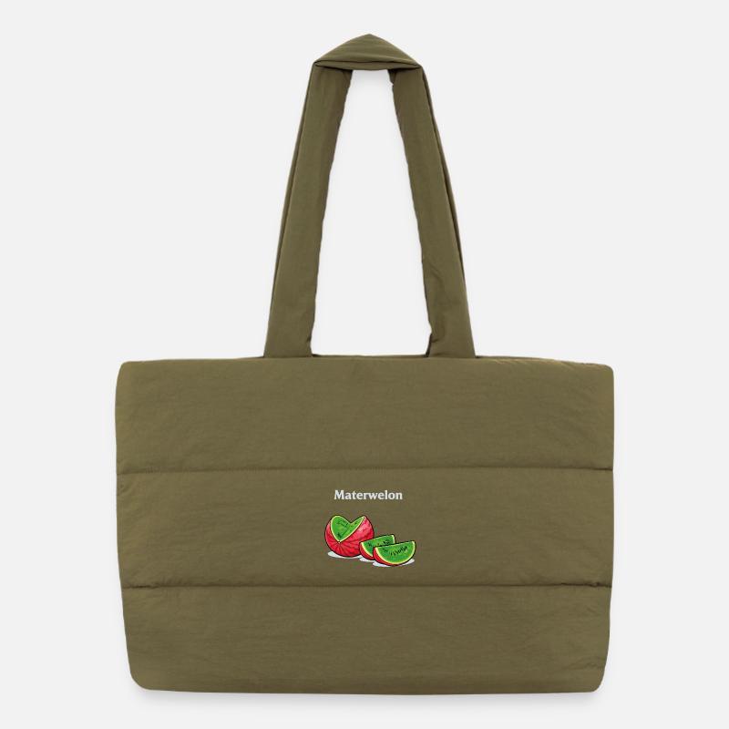 Conception drôle de mème de Materwelon avec humour absurde Sac shopping matelassé