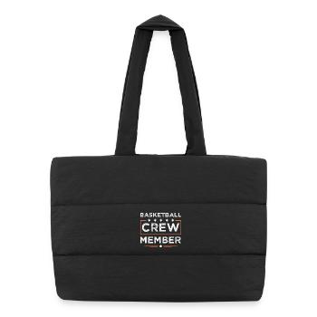 Équipe de basket-ball - Sac shopping matelassé - noir - Devant