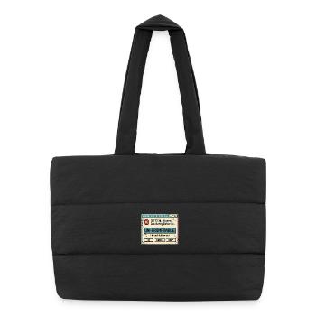 Unpromptable - Puffer Shopping Bag - black - Front