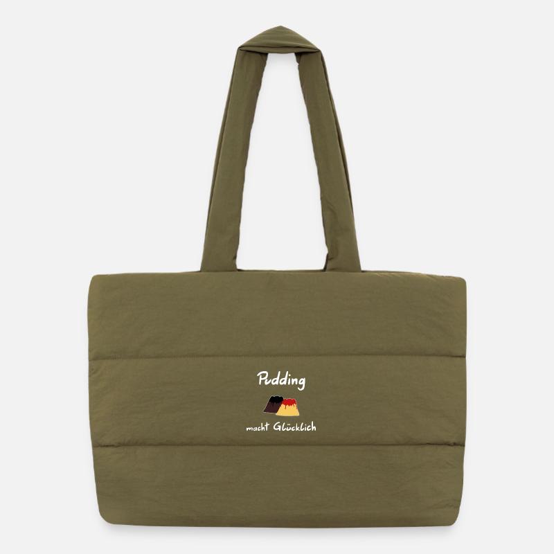 Le pudding vous rend heureux Sac shopping matelassé