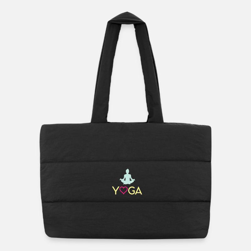 Yoga - Puffer Shopping Bag - black