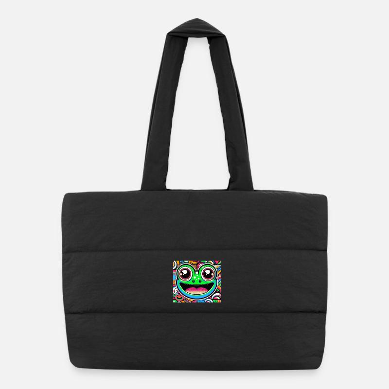 Grenouille Pop Art Sac shopping matelassé