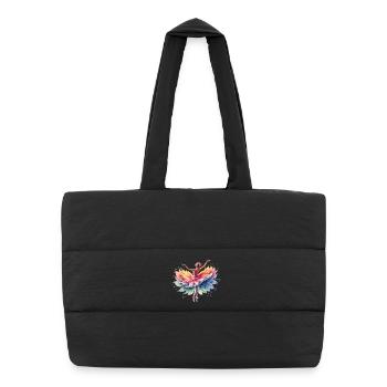 Ballet dancer with tutu - Puffer Shopping Bag - black - Front