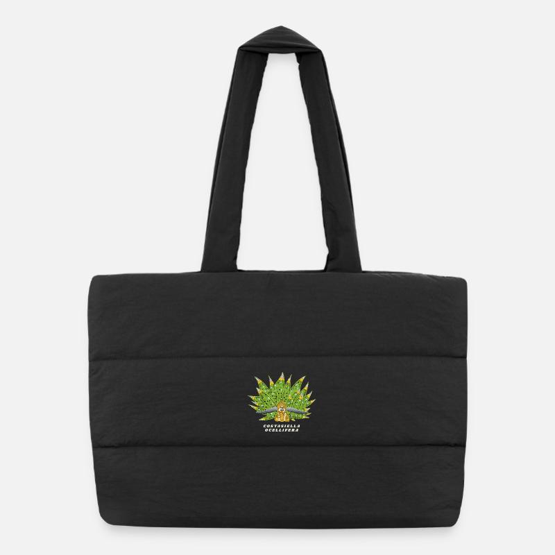 Escargot De Mer Mignon, Feuille De Mouton, Dessin Sac shopping matelassé