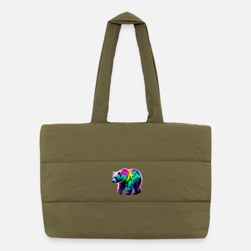 Bear Puffer Shopping Bag
