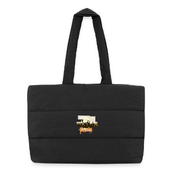 Celebrating Silhouettes Party Design - Puffer Shopping Bag - black - Front