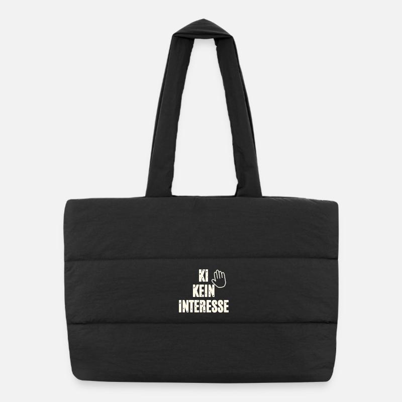 No interest in AI Puffer Shopping Bag
