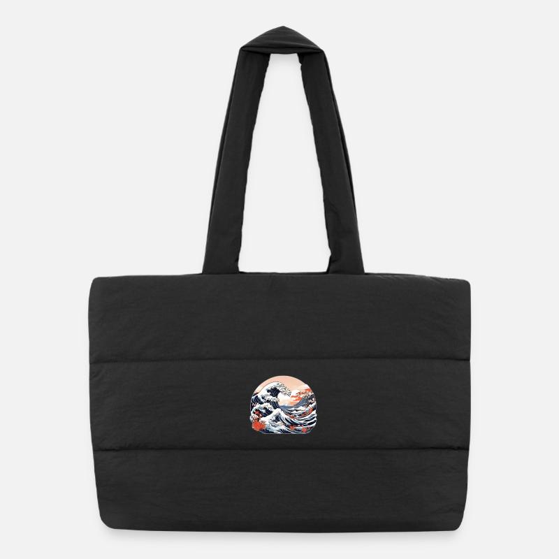 Grande Vague de Kanagawa Sac shopping matelassé