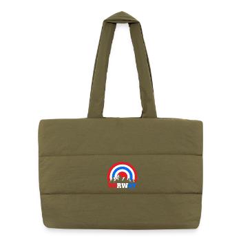Norvège Oslo Scandinavie Norvégien - Sac shopping matelassé - safari green - Devant