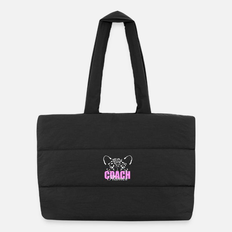 Flames Coaches T-Shirt - Puffer Shopping Bag - black