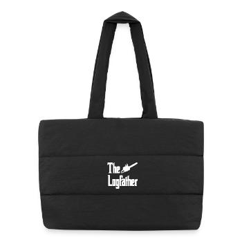 Lumberjack Icon Parody - Puffer Shopping Bag - black - Front