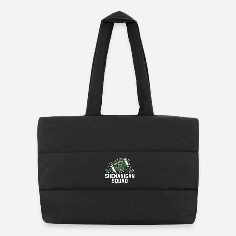 Équipe de Football Trèfle Style Vintage Sac shopping matelassé