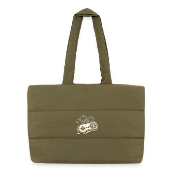 Retro Game Controller Graphics - Puffer Shopping Bag - safari green - Front