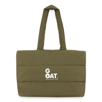 Déclaration de la collation GOAT - Sac shopping matelassé - safari green - Devant