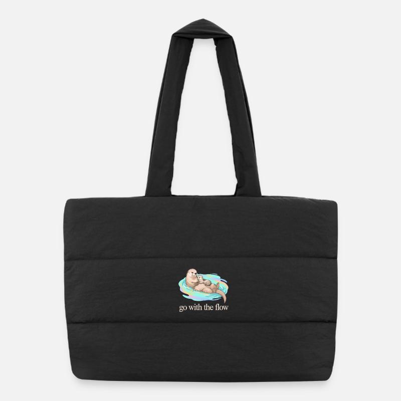 Go With The Flow Otter Duo Puffer Shopping Bag