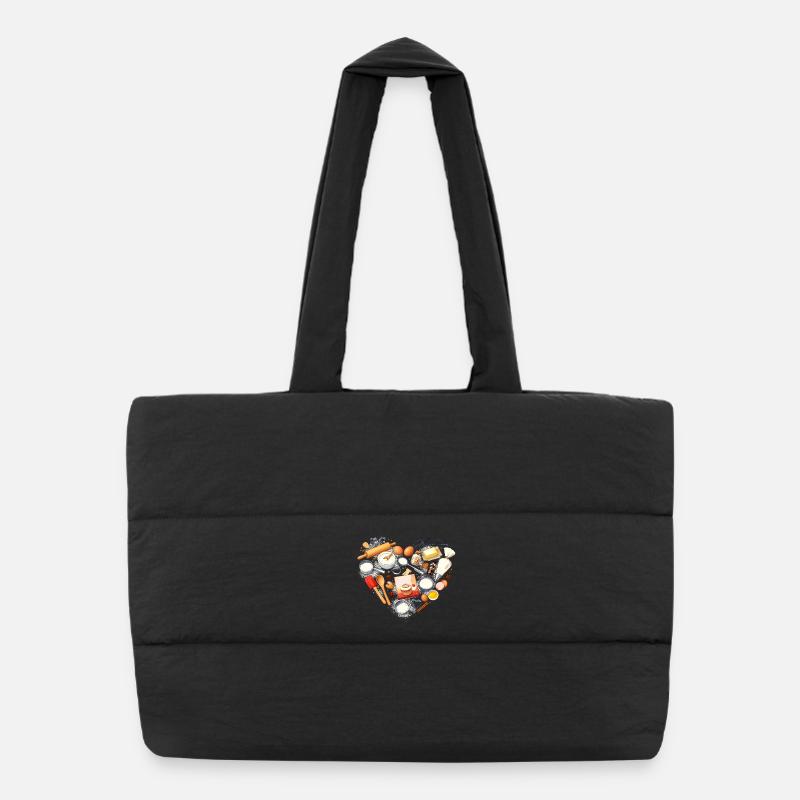 Baking Heart Shape Baking Utensils Hobby Baker Puffer Shopping Bag