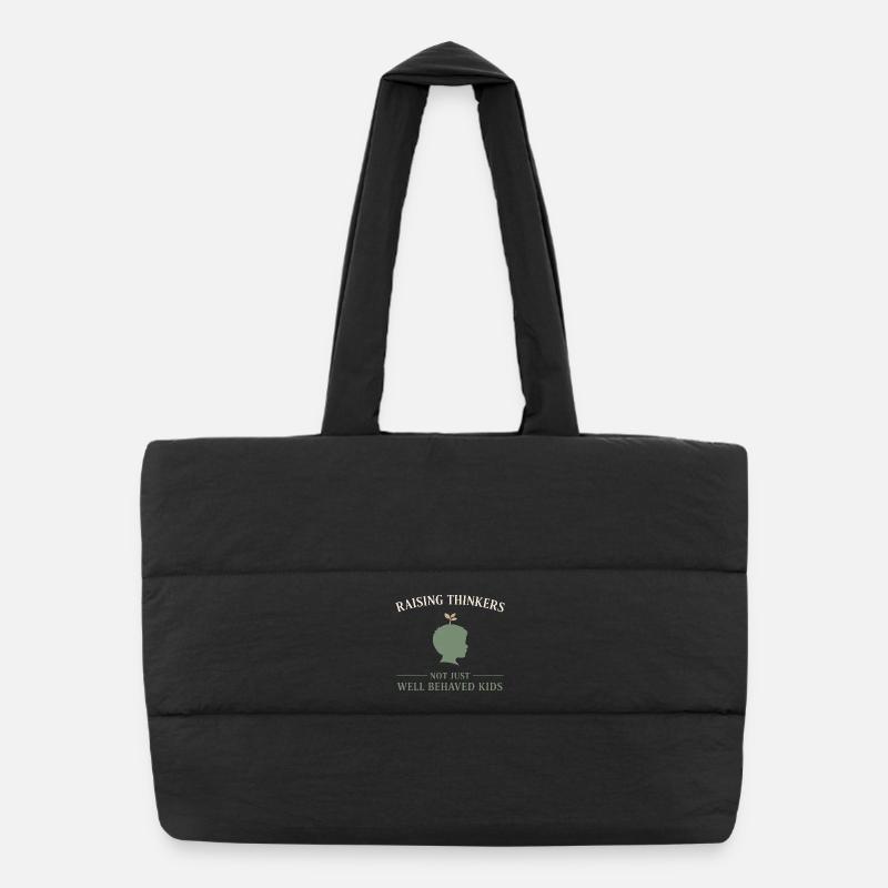 Mère Montessori, parentalité douce, pleine conscience Sac shopping matelassé