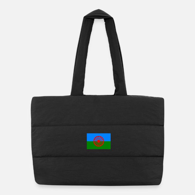 Drapeau rom 720x480 1 Sac shopping matelassé