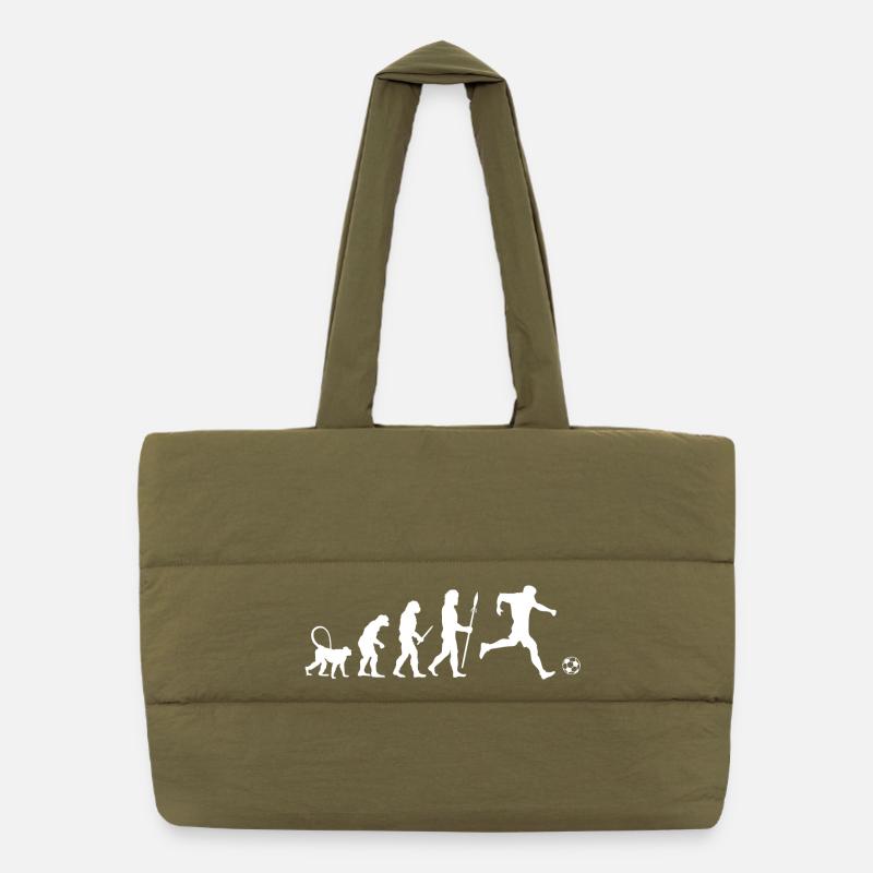 Évolution du football Sac shopping matelassé