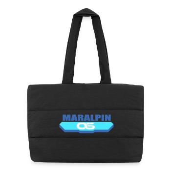 Maralpin logo - Puffer Shopping Bag - black - Front