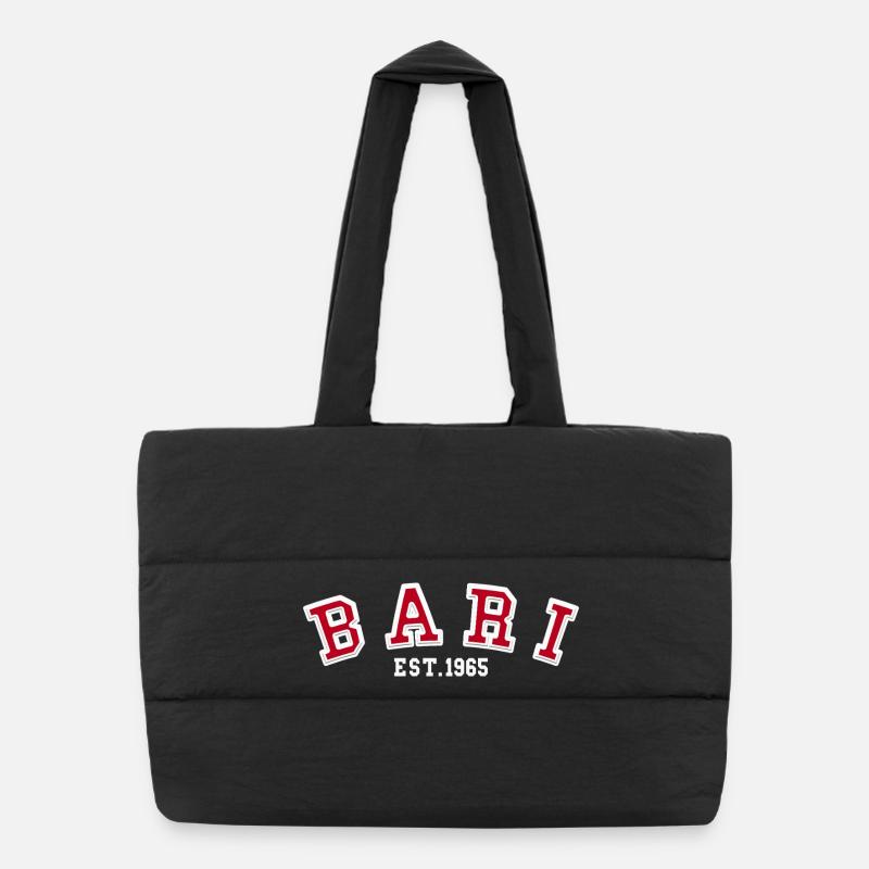 Bari Est 1965 - Puffer Shopping Bag - black