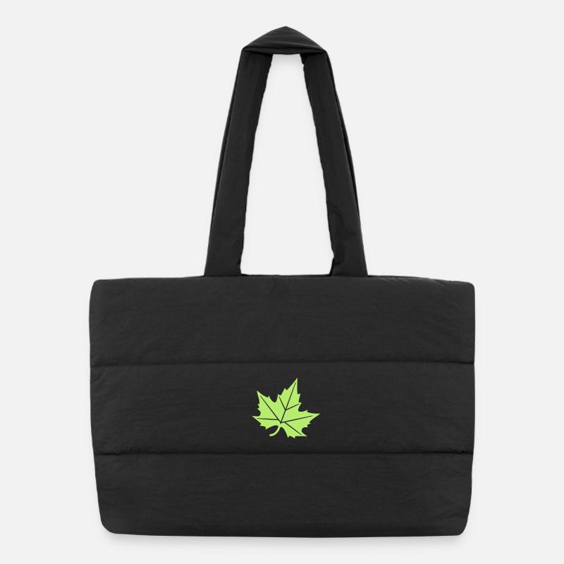 Platane Blatt Design Puffer-Einkaufstasche