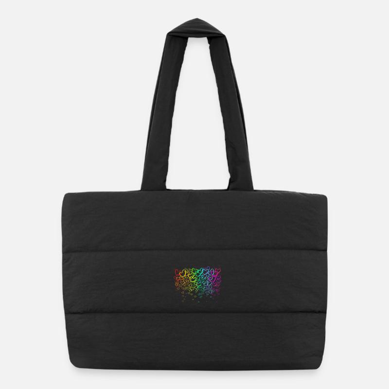 Arc in heart Puffer Shopping Bag