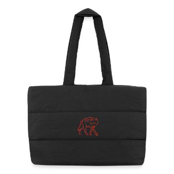 Stepping Down (Red) - Puffer Shopping Bag - black - Front