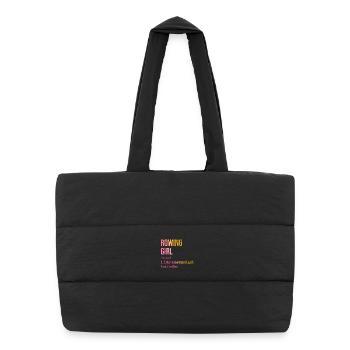 aviron - Sac shopping matelassé - noir - Devant