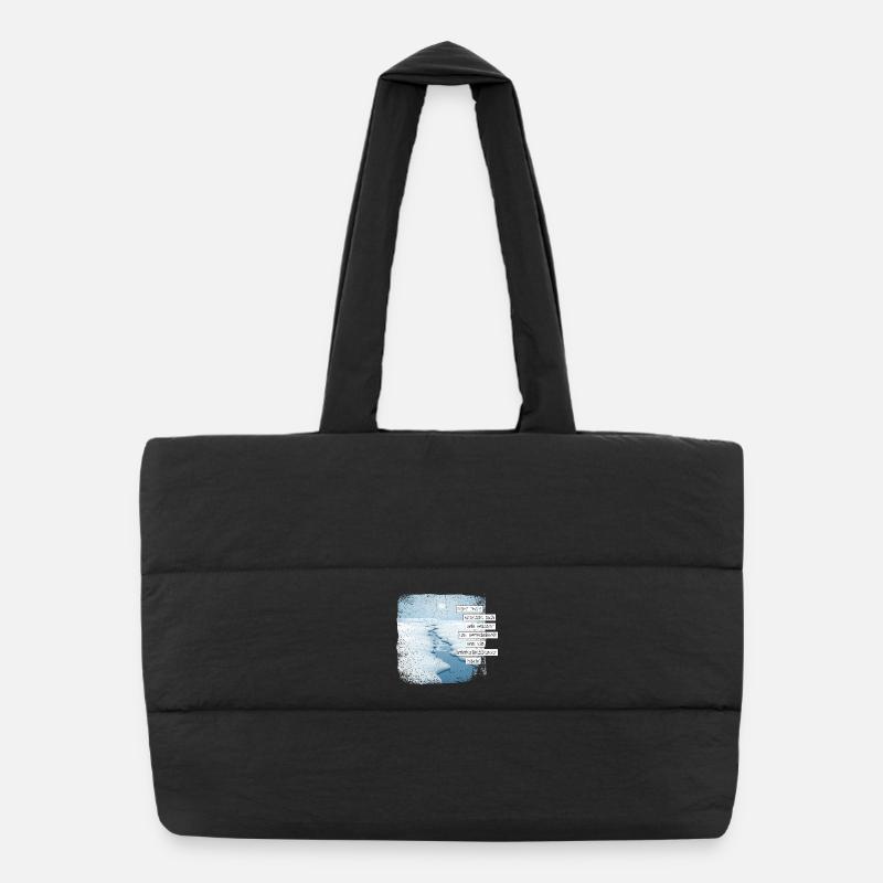 Mais que la justice coule comme de l’eau. Sac shopping matelassé