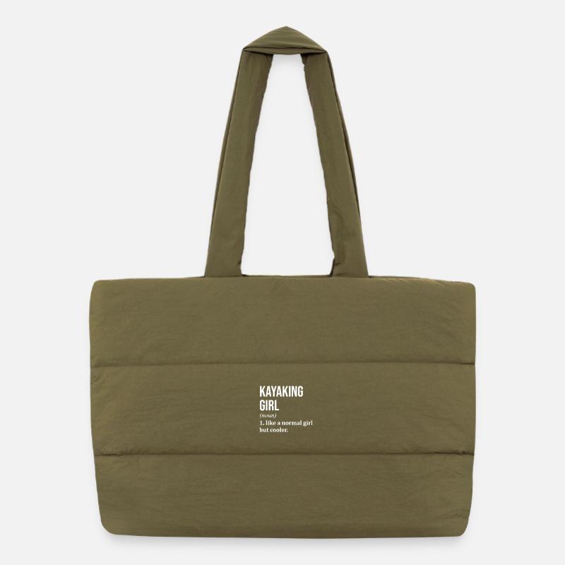 Kayak Puffer Shopping Bag