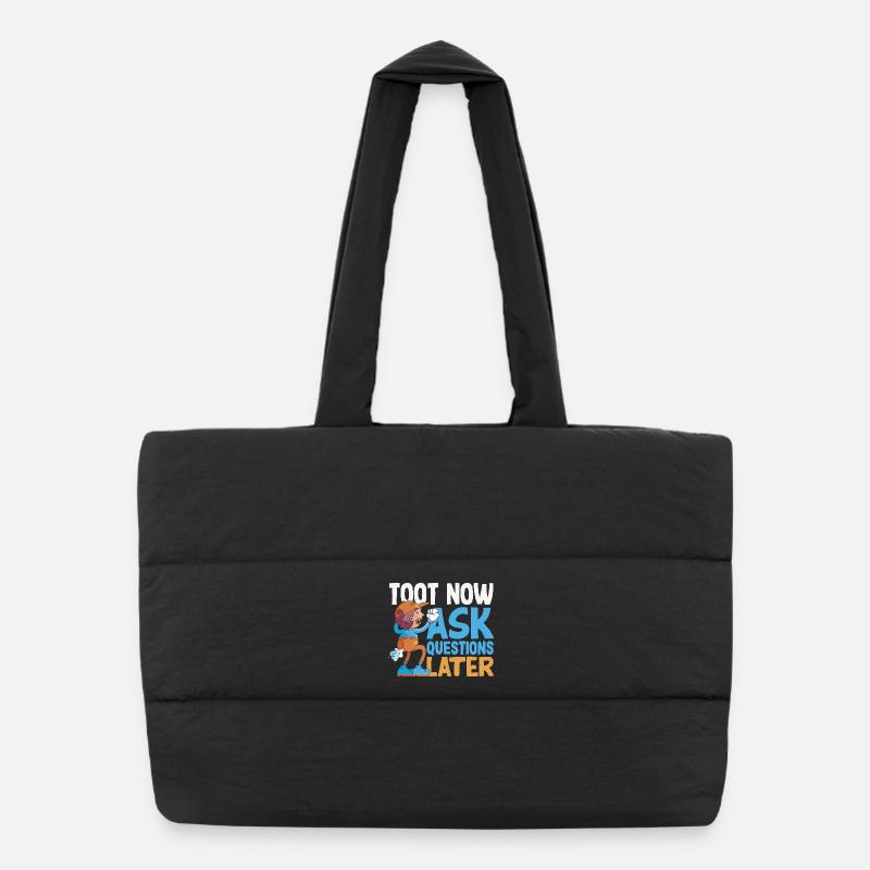 Pet public drôle et inapproprié Sac shopping matelassé
