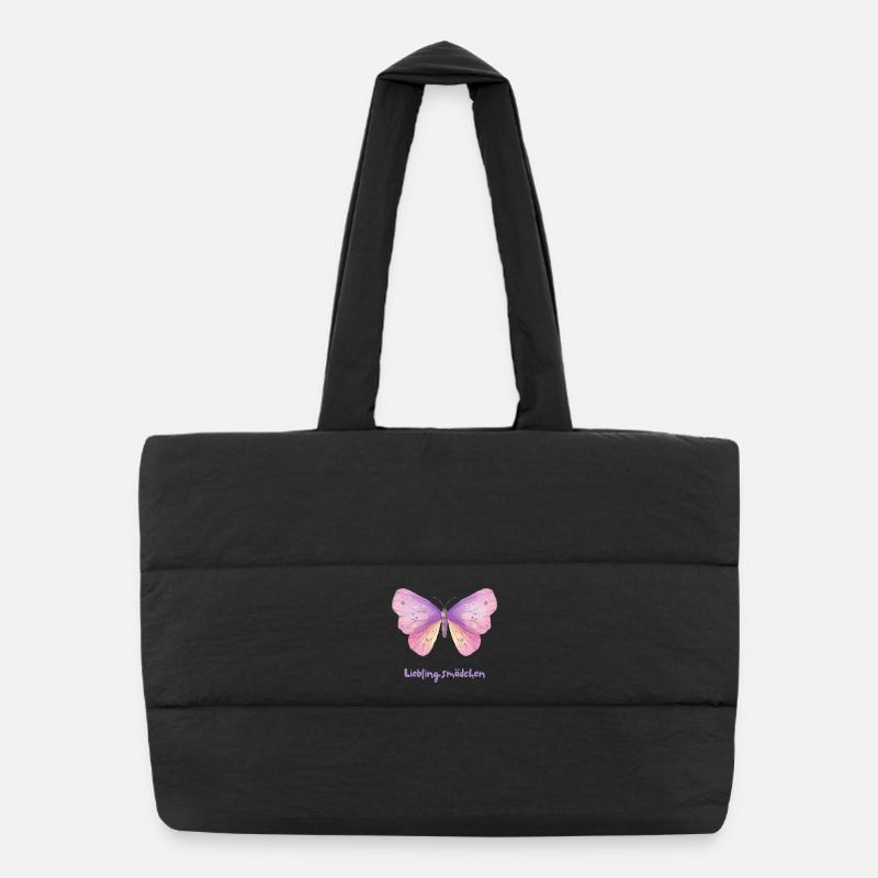 Schmetterling –Zauberhaftes Butterfly Design Puffer-Einkaufstasche