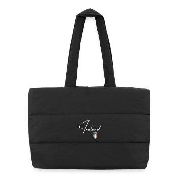 Patriote irlandais, fierté irlandaise - Sac shopping matelassé - noir - Devant
