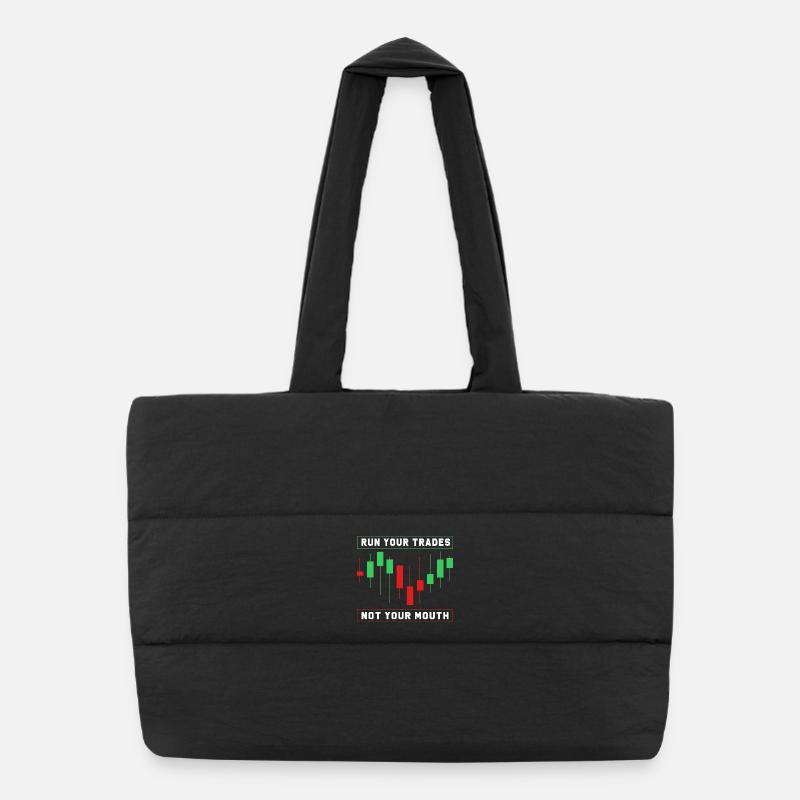 Finance Stocks Money Trading Bitcoin Capital Puffer Shopping Bag