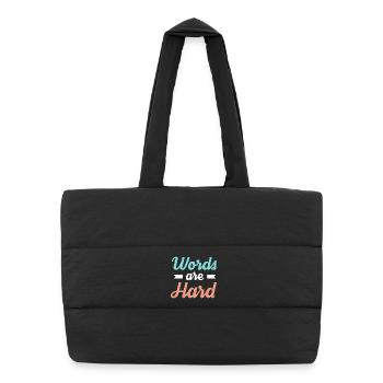 Speech therapist Speech therapist - Puffer Shopping Bag - black - Front