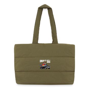 Vogel Cabrio Laisse tomber comme un oiseau - Sac shopping matelassé - safari green - Devant