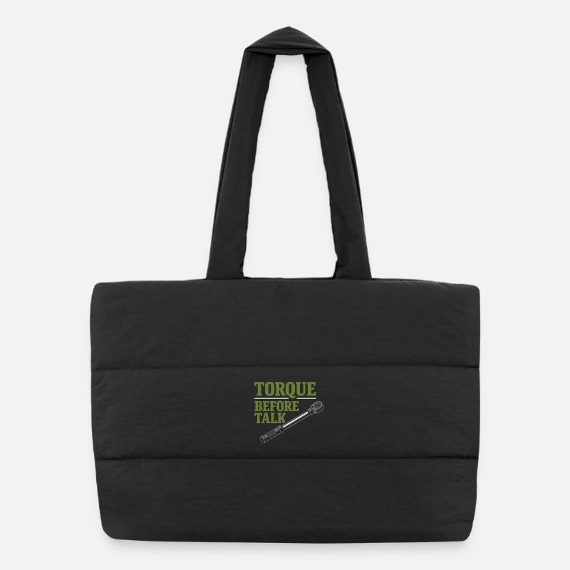 Tractor Mechanic Diesel Repair Tech Puffer Shopping Bag